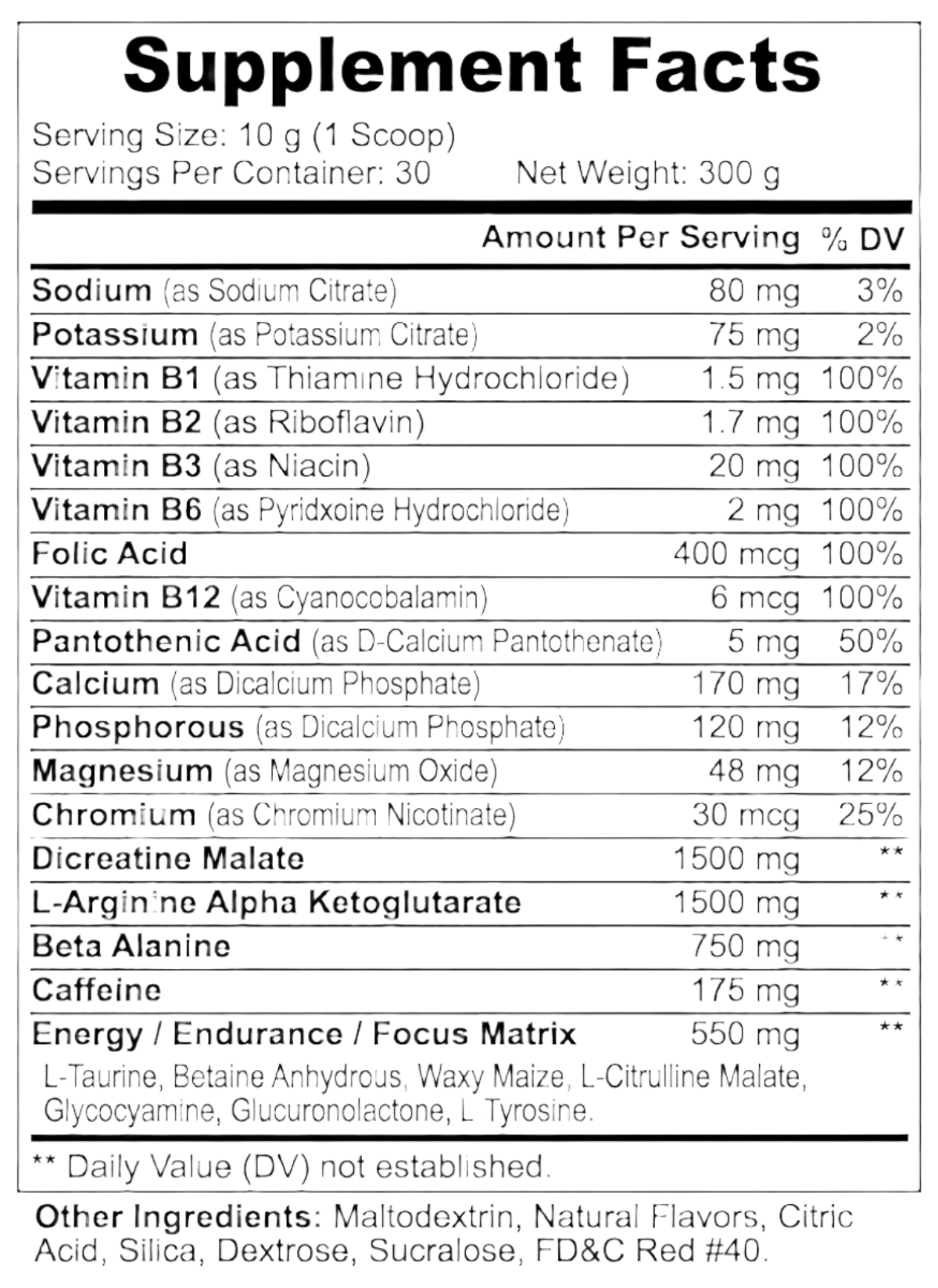 Battle Armor Athletics Pre-Workout Powder (Fruit Punch)
