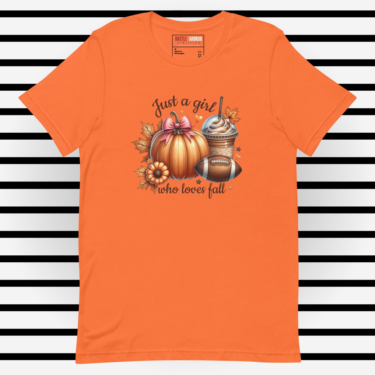 WOMENS JUST A GIRL WHO LOVES FALL TEE