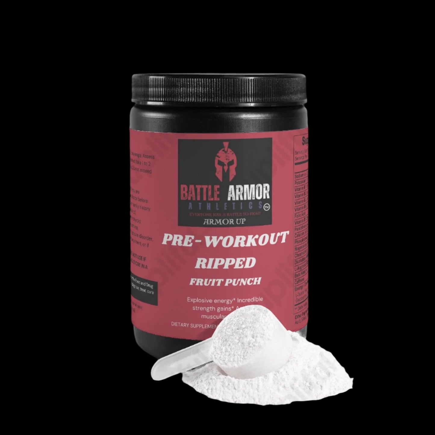 Battle Armor Athletics Pre-Workout Powder (Fruit Punch)