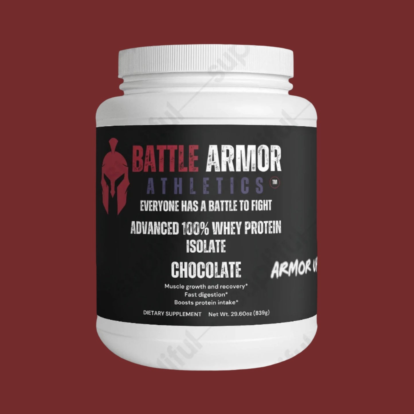 BATTLE ARMOR ATHLETICS Advanced 100% Whey Protein Isolate (Chocolate)