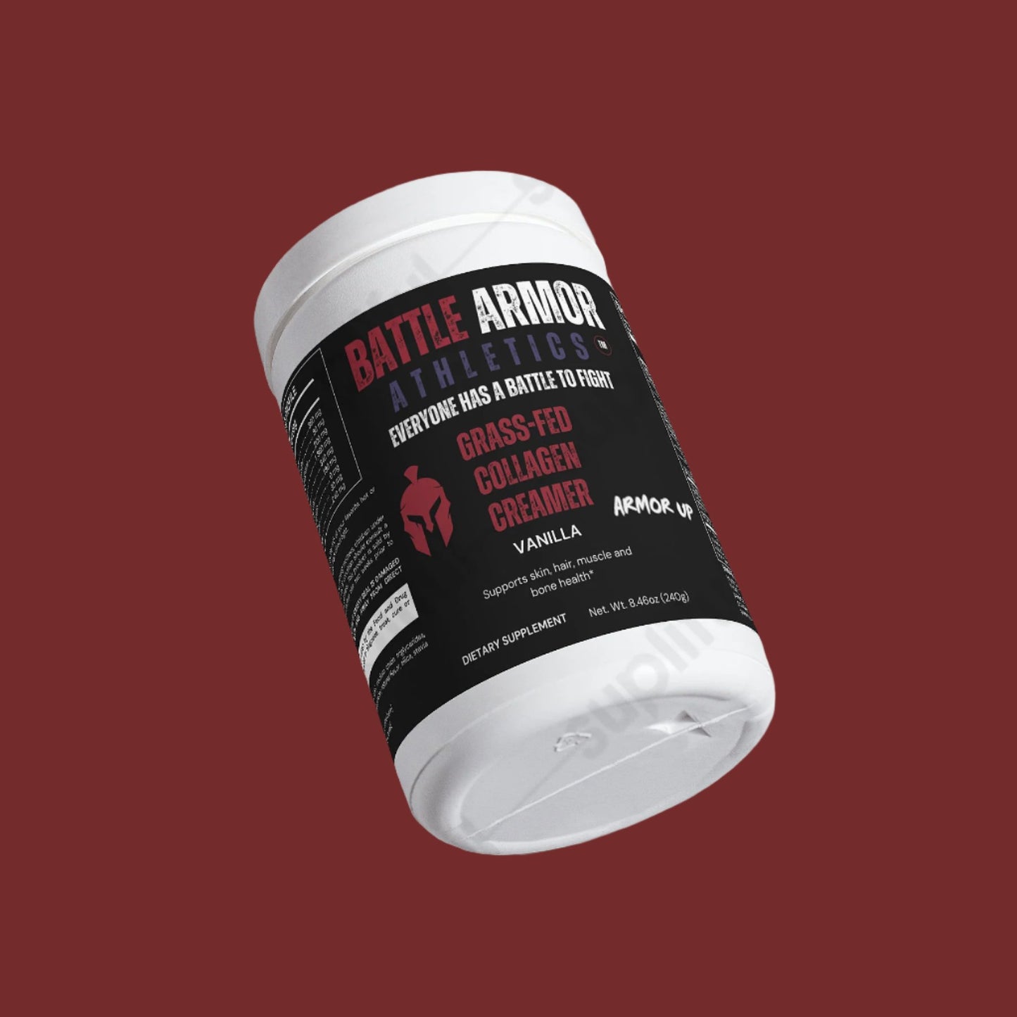 BATTLE ARMOR ATHLETICS Grass-Fed Collagen Creamer (Vanilla)