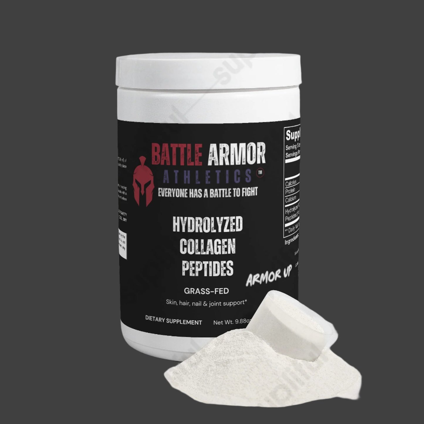 Battle Armor Athletics Grass-Fed Hydrolyzed Collagen Peptides
