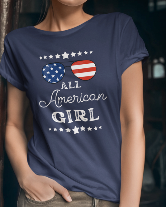 WOMEN'S ALL AMERICAN GIRL SHIRT