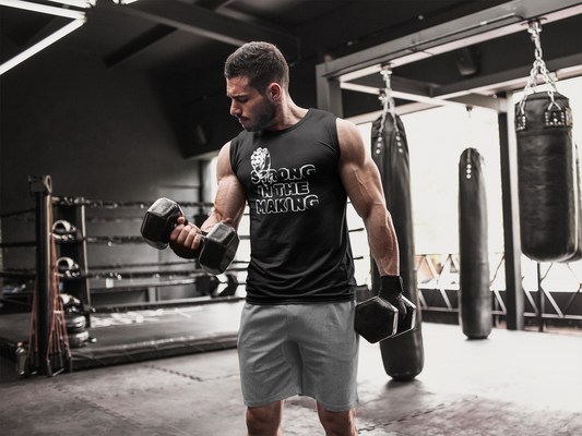 MEN'S MUSCLE SHIRT -  STRONG IN THE MAKING