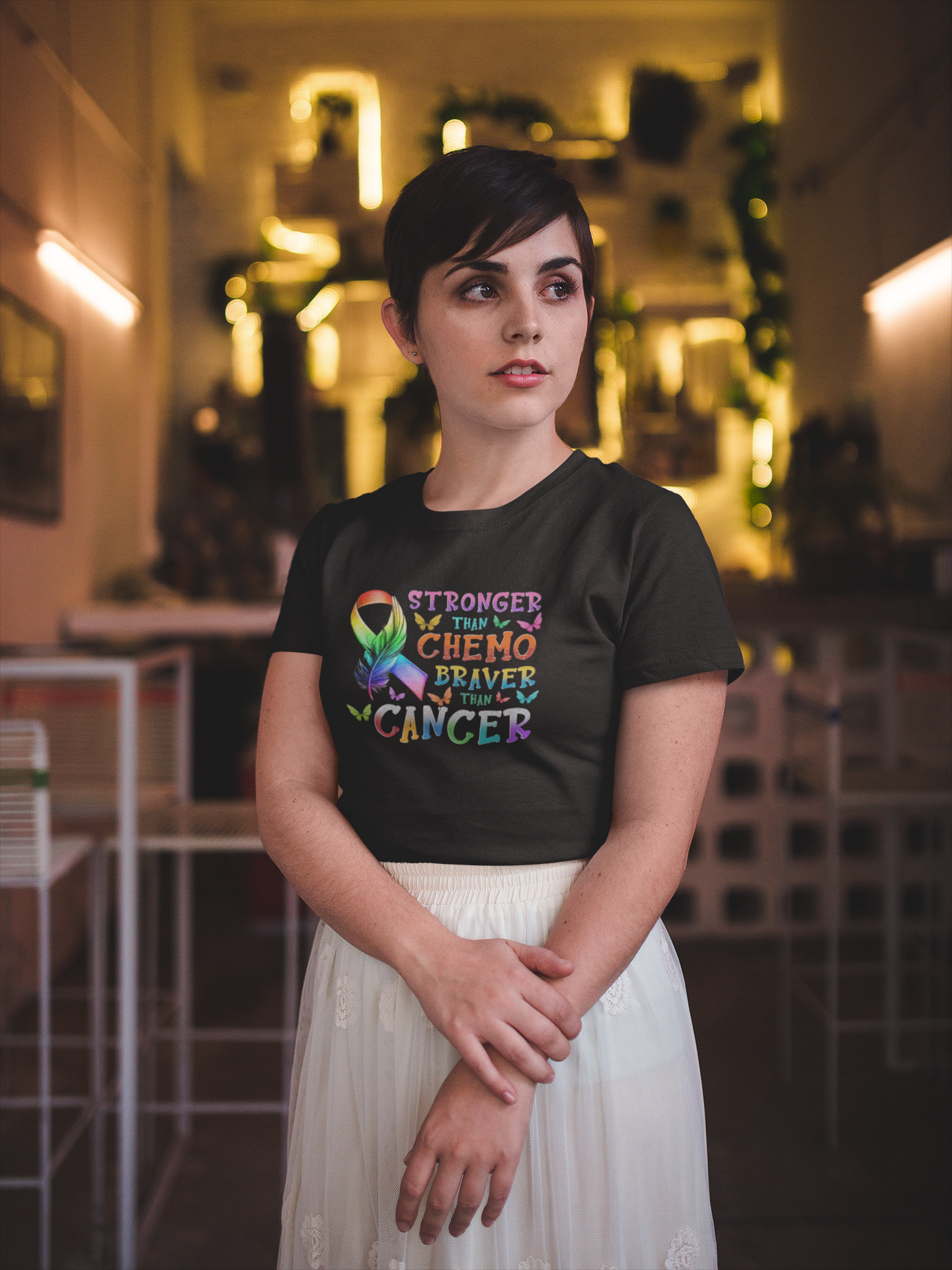 Unisex classic tee : stronger then cancer