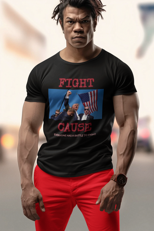 Unisex classic tee CAUSE EVERYONE HAS A FIGHT TRUMP TEE