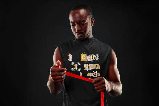 MEN'S MUSCLE SHIRT I CAN I WILL I MUST