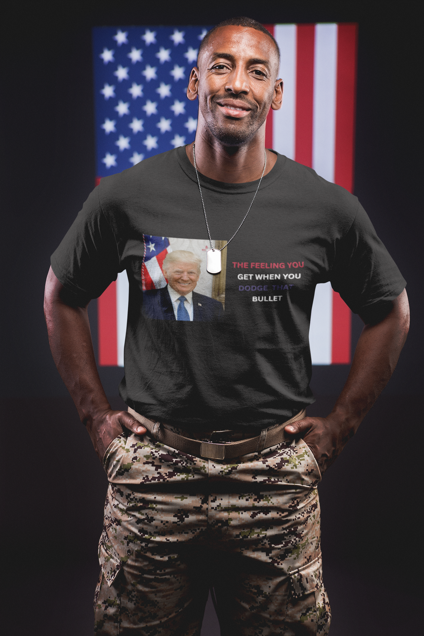 Unisex classic TRUMP DODGE THE BULLET TEE