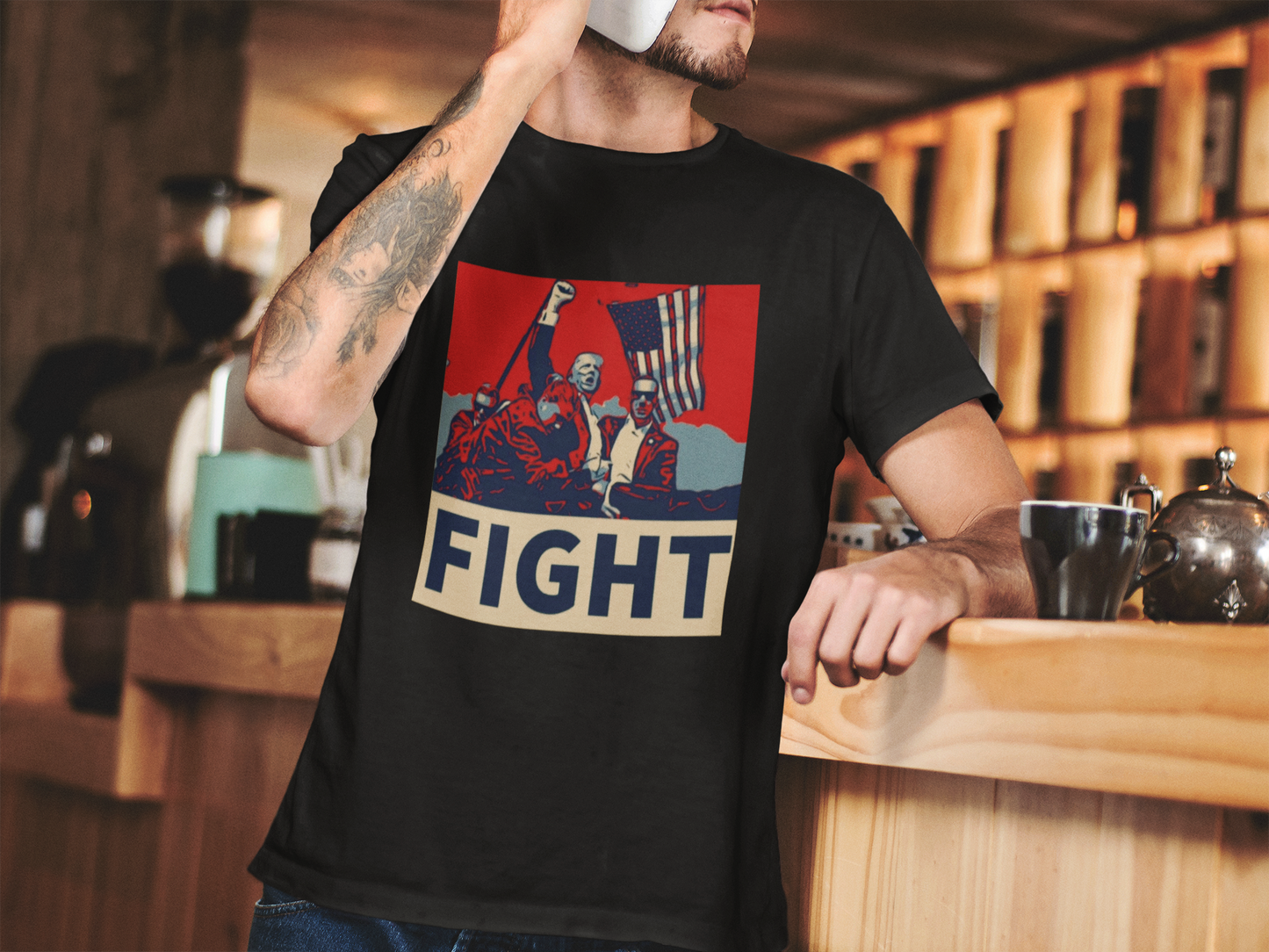 Unisex classic tee TRUMP FIGHT TEE 2