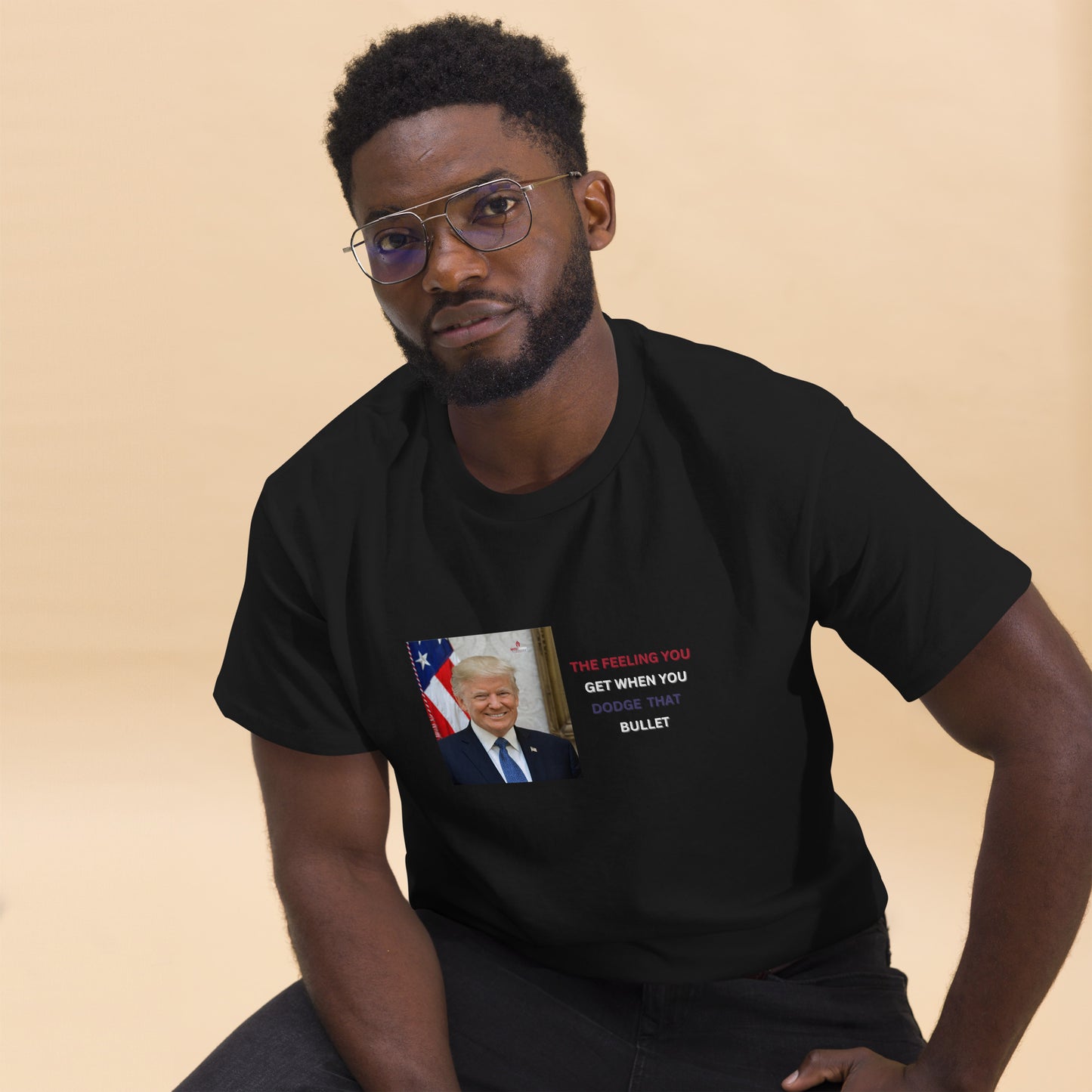 Unisex classic TRUMP DODGE THE BULLET TEE