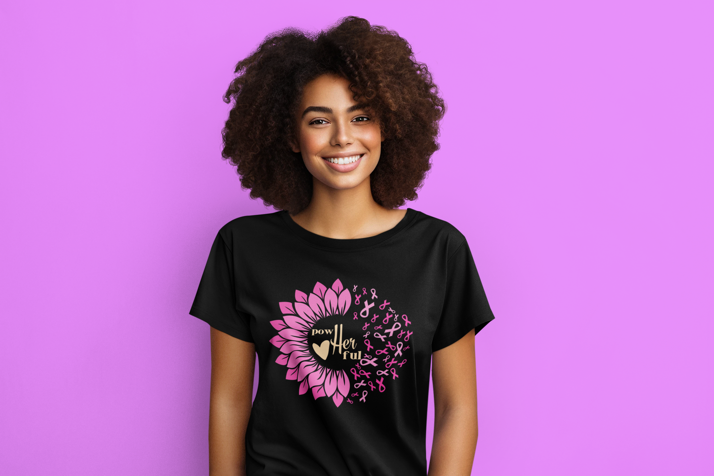 women sunflower pow her ful tee